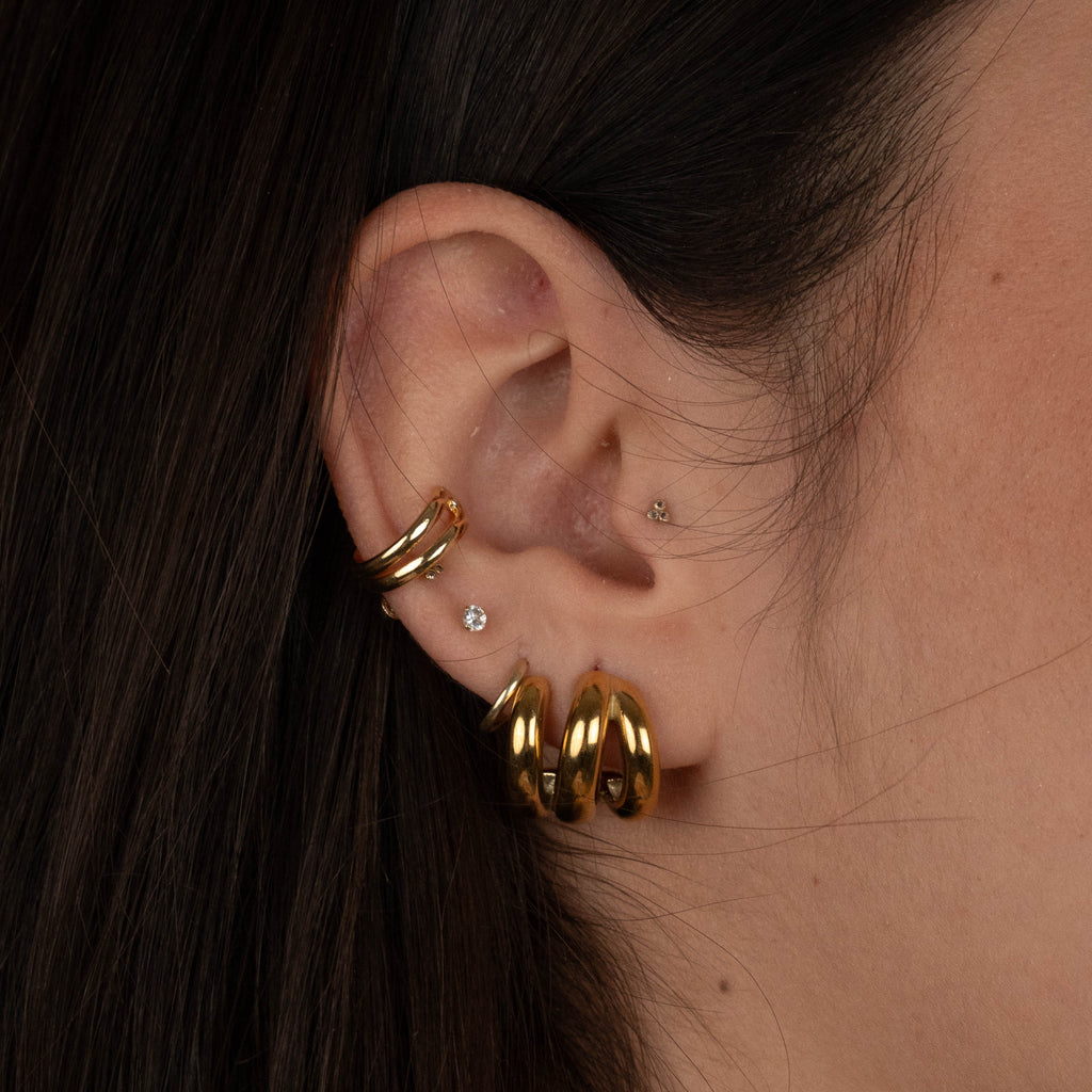 Aretes triple