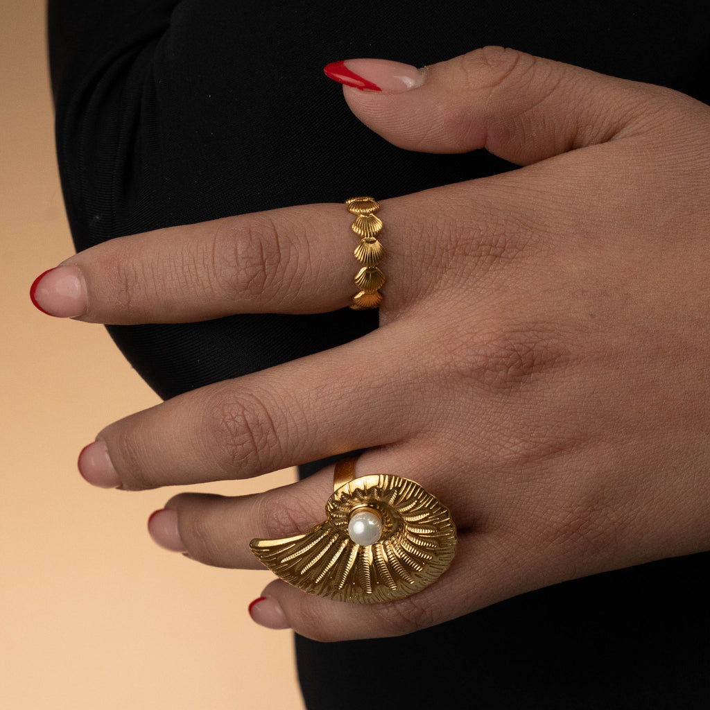 Anillo conchitas