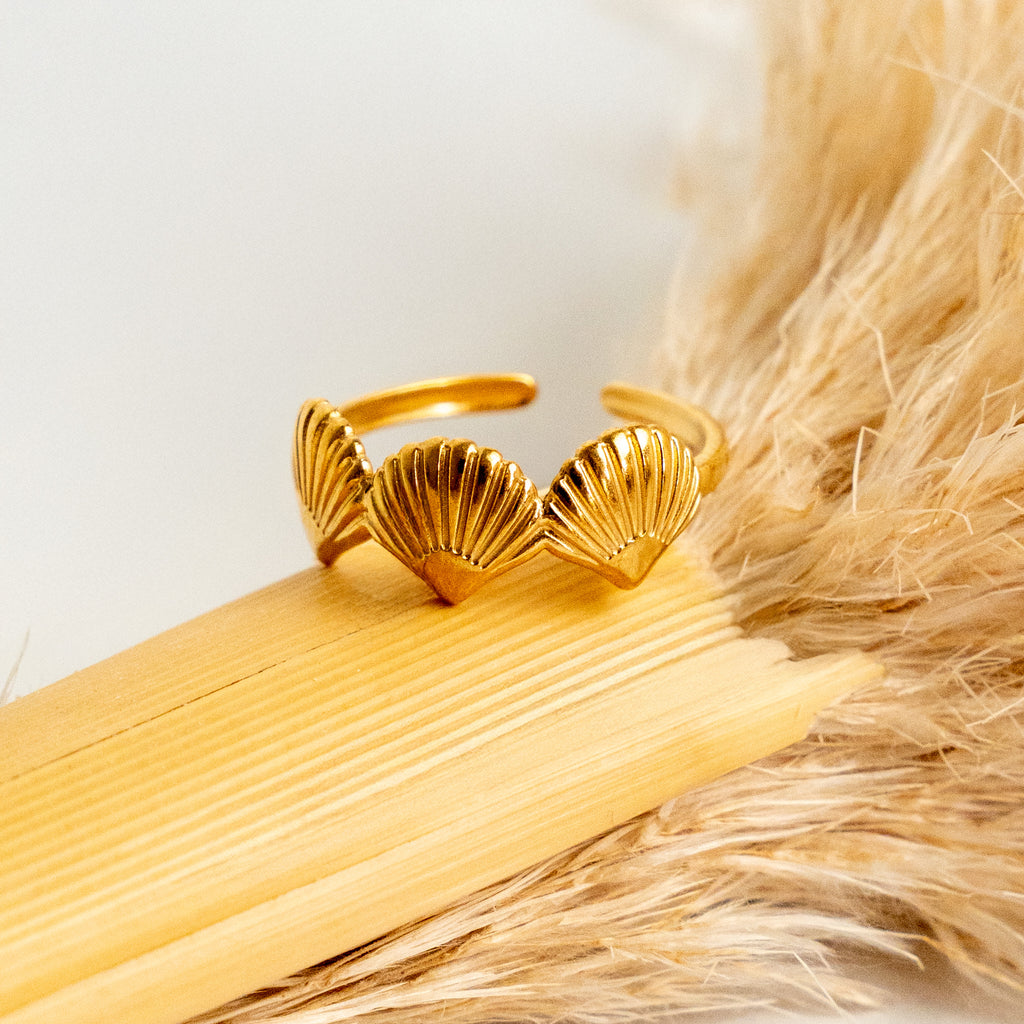 Anillo tres conchitas