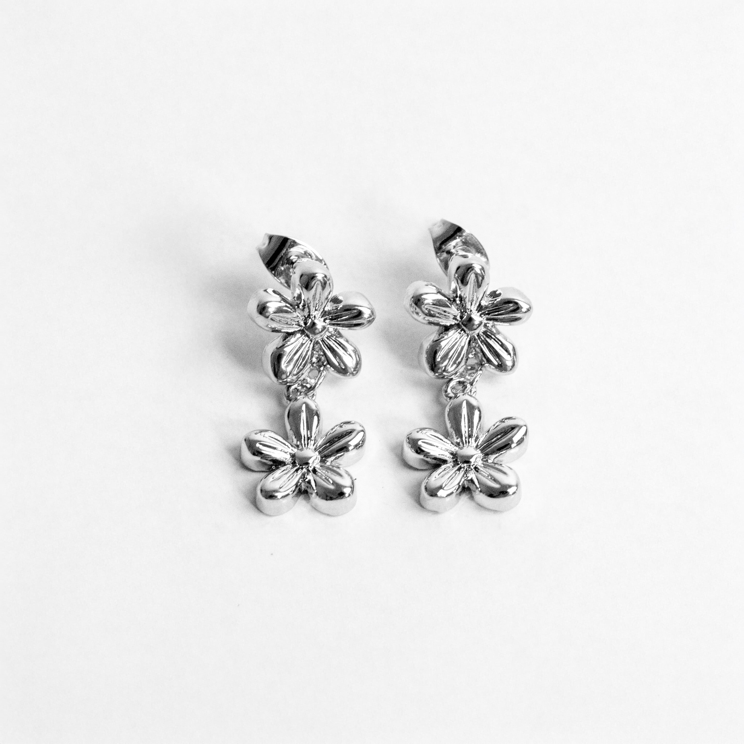 Aretes duo floral