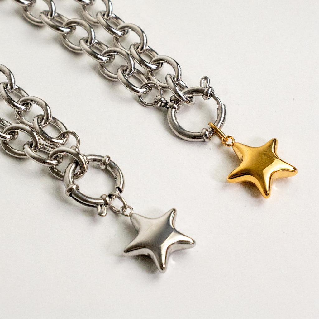 Collar estrellita chunky