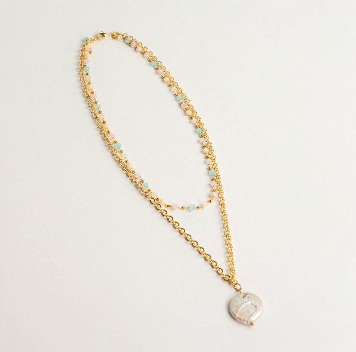 Collar perla de pastel