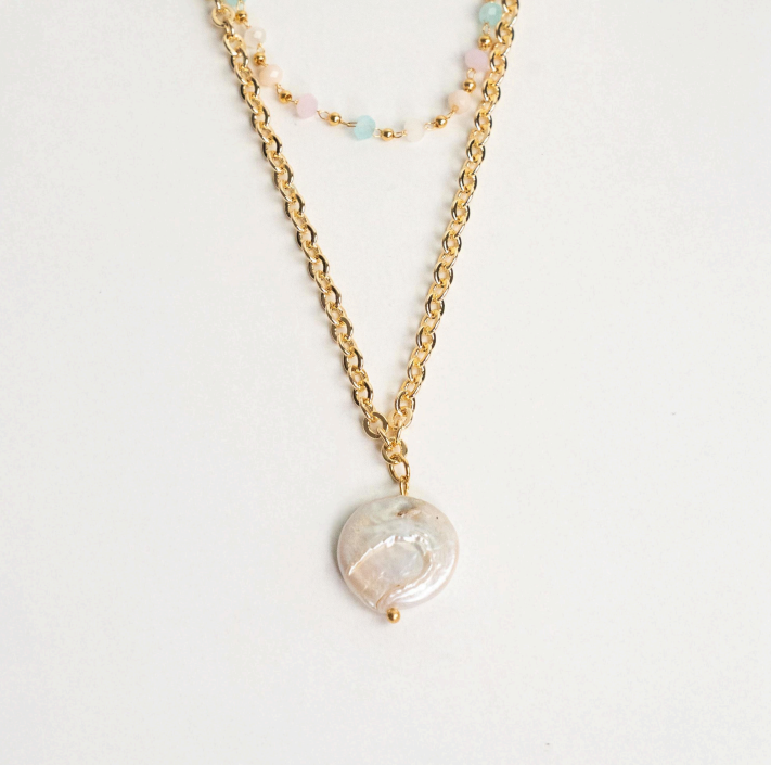 Collar perla de pastel